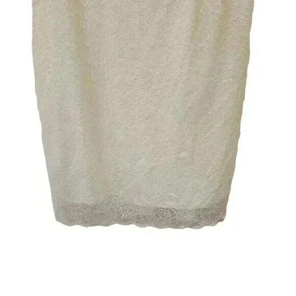 Sweet Salt Women's Ivory Stretch Lace Lined Modest Dress - Picture 5 of 13